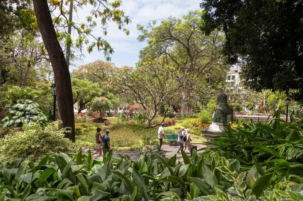 Jardim Municipal in Funchal, Ziel des Kinderkarnevals