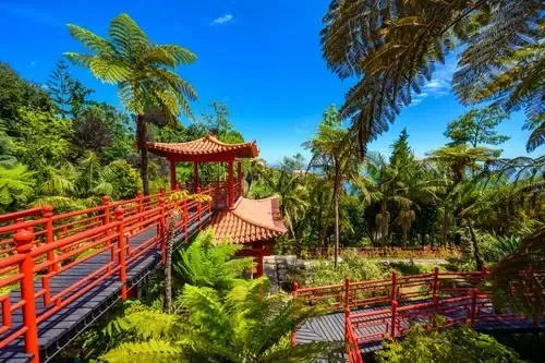 Palastgebäude im Monte Palace Tropical Garden